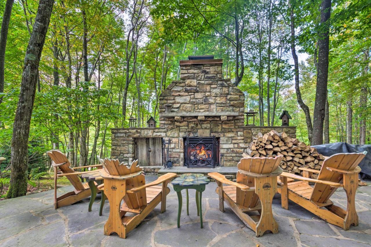 Stunning Beech Mountain Cabin With Porch And Hearth Exterior photo